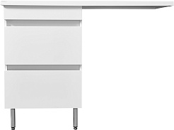 Stella Polare Тумба с раковиной Мадлен 110 L под стиральную машину белая – фотография-1